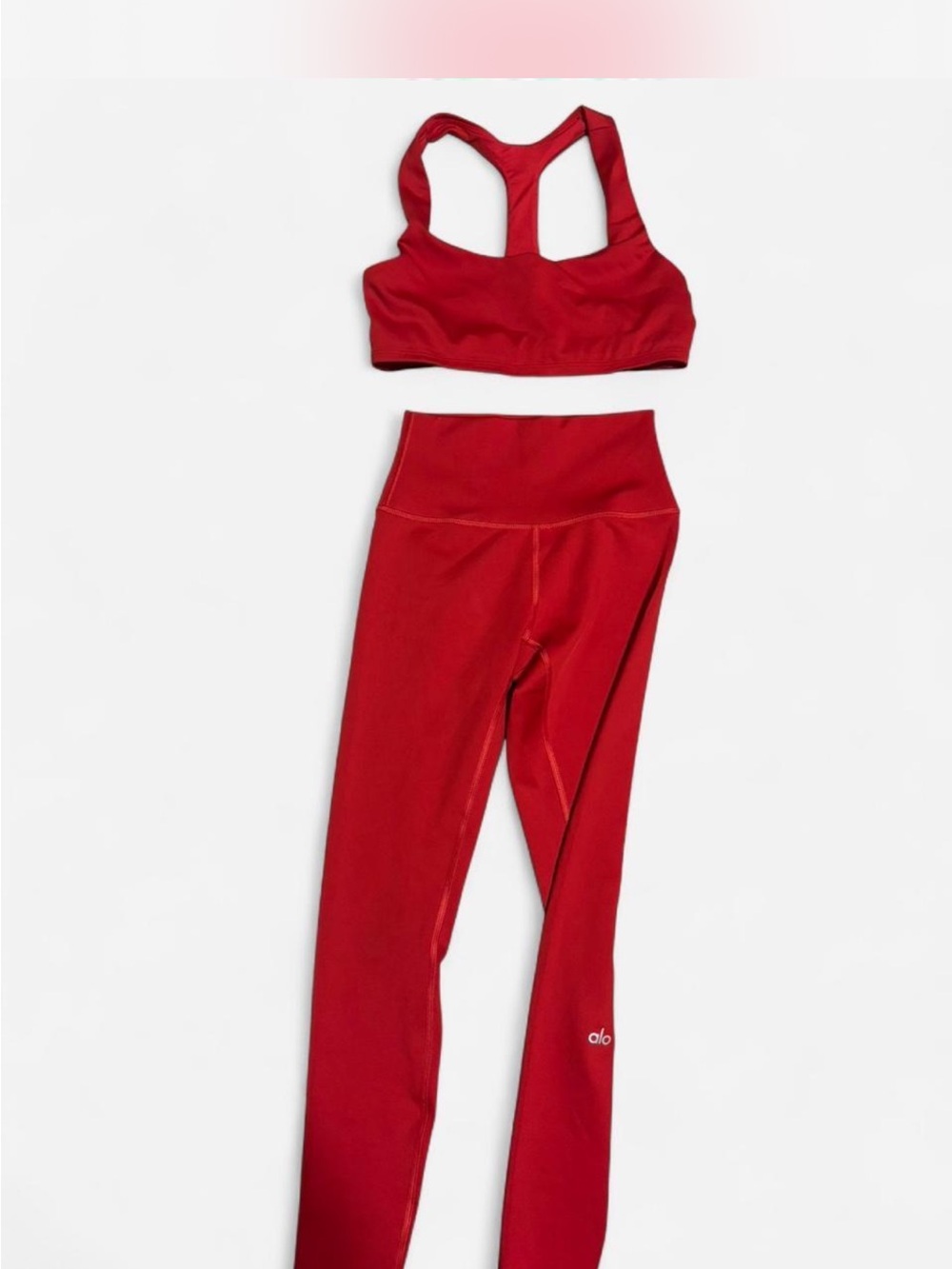 ALO YOGA workout set in Red